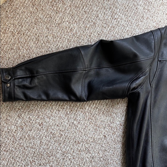 Wilson Leather Black Leather Jacket sz XL - Picture 12 of 16